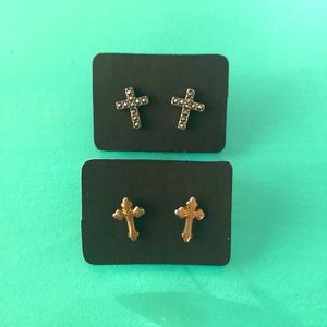 Cross earrings